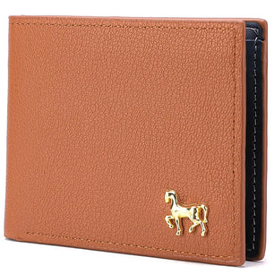 Men's PU Leather Solid Pattern Card Holder Horizontal Wallets