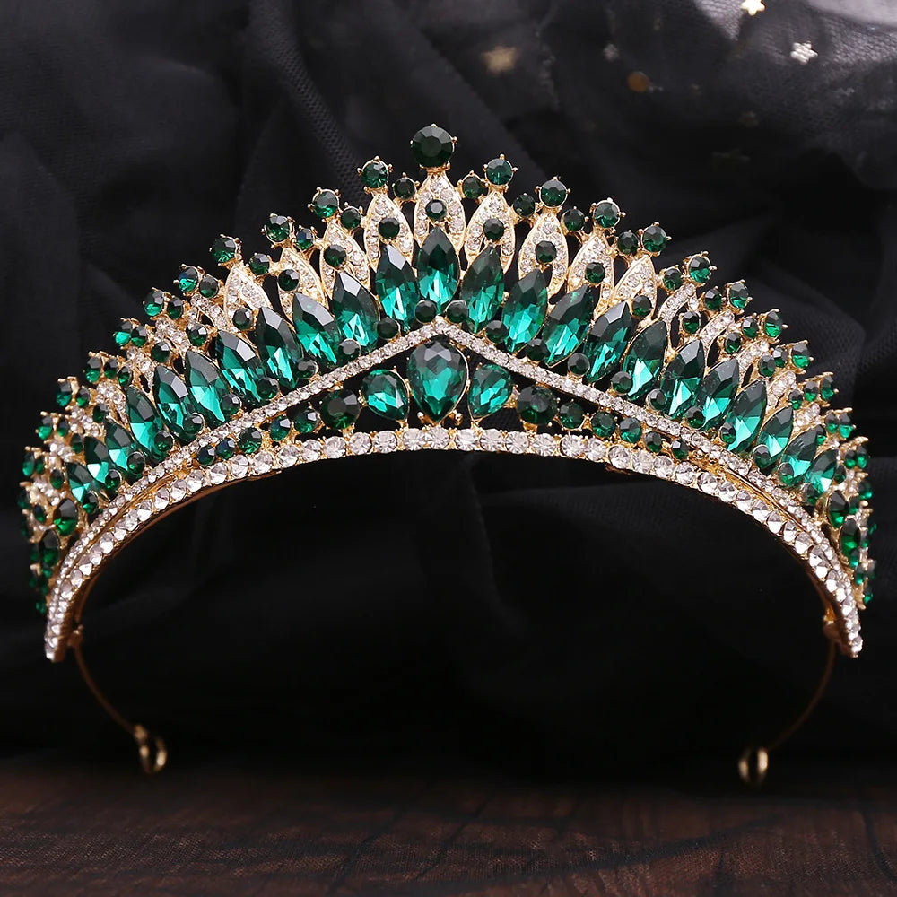 Women's Zinc Alloy Water Drop Pattern Tiaras Bridal Wedding Crown