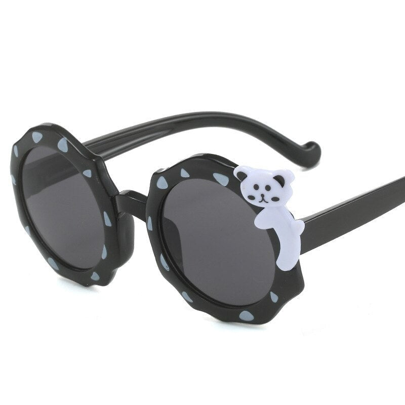 Kid's Polycarbonate Frame Cartoon Shaped UV Protection Sunglasses