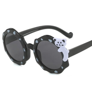 Kid's Polycarbonate Frame Lens UV400 Protection Cartoon Sunglasses