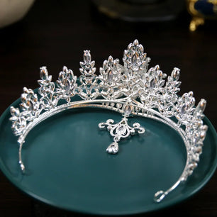 Women's Zinc Alloy Water Drop Pattern Tiaras Bridal Wedding Crown