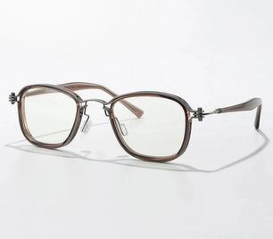 Men's Titanium Frame Full-Rim Square Shaped Luxury Trendy Glasses