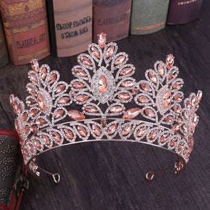 Women's Zinc Alloy Water Drop Pattern Tiaras Bridal Classic Crown