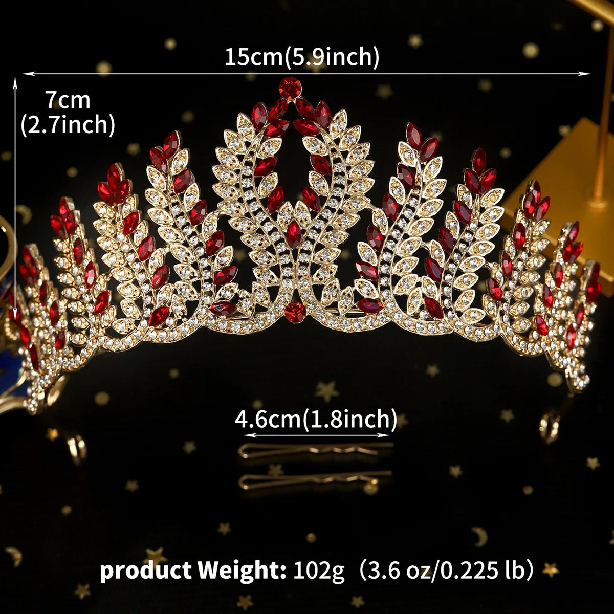 Women's Crystal Zinc Alloy Geometric Pattern Bridal Wedding Crown