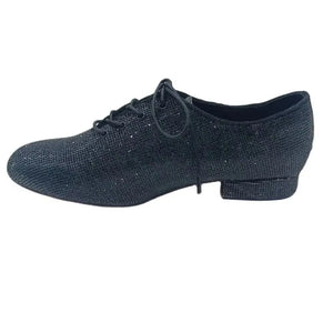 Men's Microfiber Pointed Toe Slip-On Closure Sequined Shoes