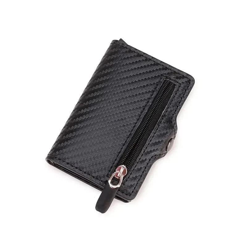 Men's PU Leather Patchwork Pattern Card Holder Trendy Wallets