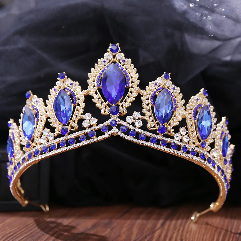 Women's Zinc Alloy Water Drop Pattern Tiaras Bridal Wedding Crown