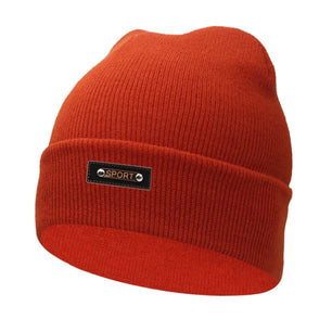 Men's Acrylic Skullies Beanies Letter Pattern Casual Warm Cap