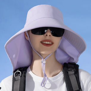 Women's Polyester Solid Pattern Sun Protection Breathable Hat