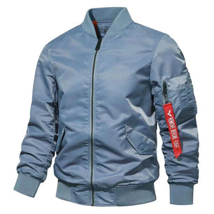 Men's Polyester Full Sleeves Zipper Closure Casual Elegant Jacket