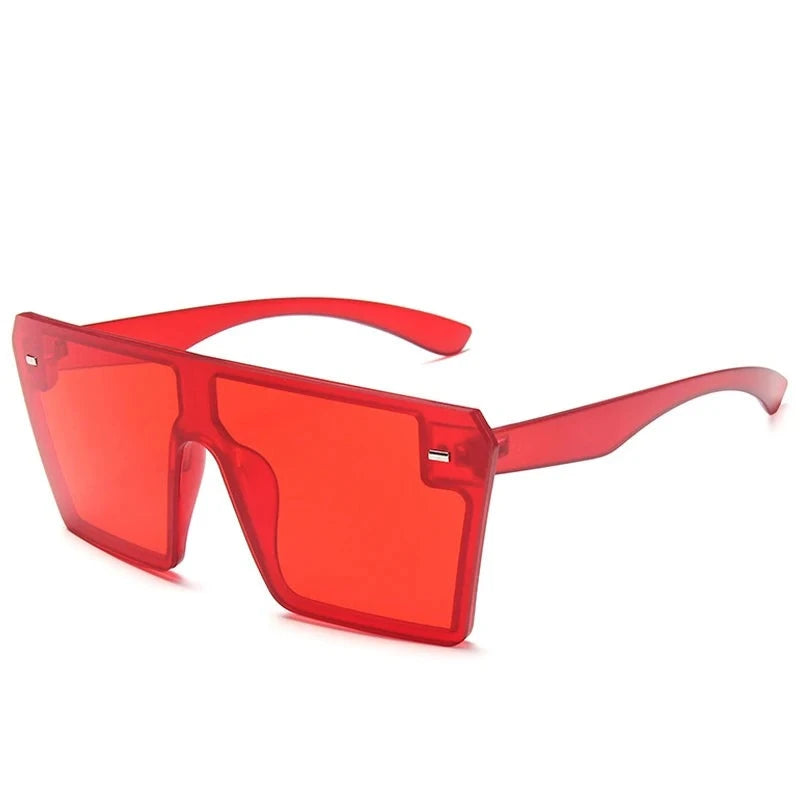 Women's Plastic Frame Acrylic Lens Square Shaped UV400 Sunglasses