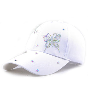 Women's Cotton Rhinestone Pattern Sun Protection Casual Hat