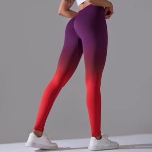 Women's Nylon High Waist Seamless Fitness Sports Wear Leggings