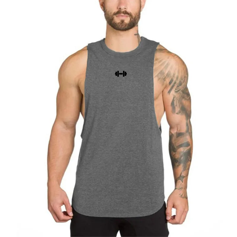 Men's O-Neck Sleeveless Quick Dry Compression Gym Wear Shirt