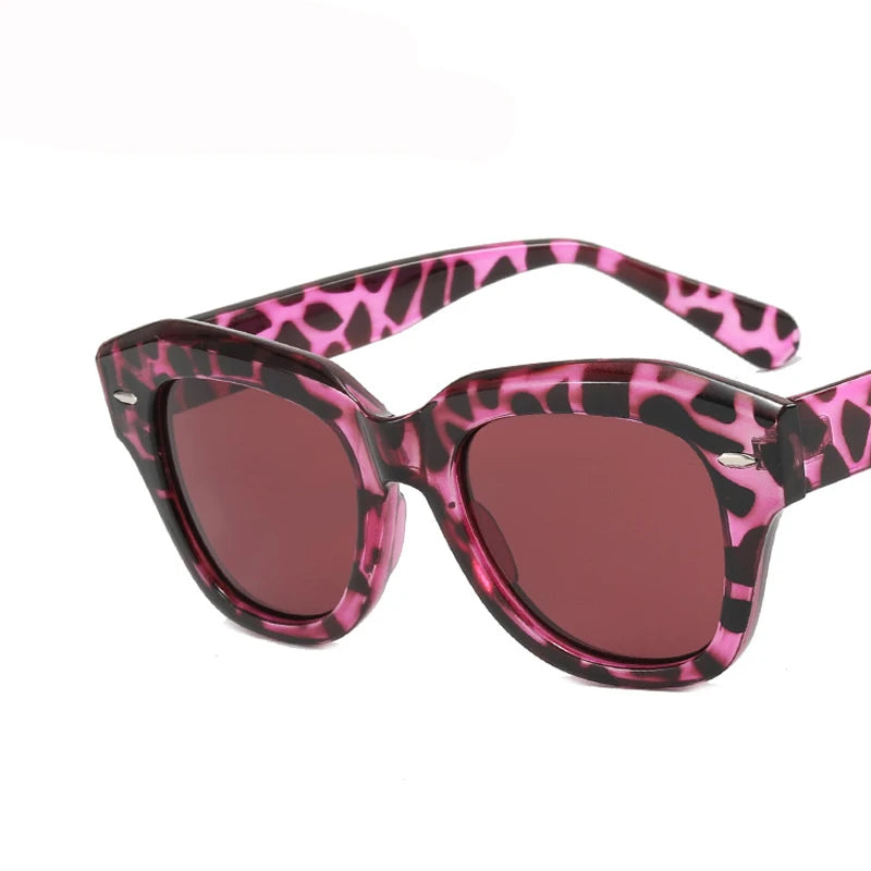 Women's Cat Eye Resin Frame Resin Lens UV400 Trendy Sunglasses