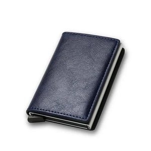 Men's PU Leather Solid Pattern Credit Card Holder Trendy Wallets