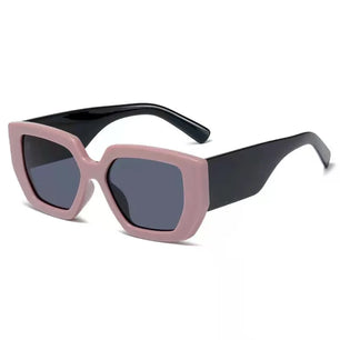 Women's Resin Frame Acrylic Lens Square Shaped UV400 Sunglasses