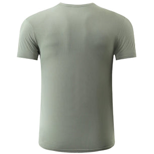 Men's Polyester Short Sleeve Pullover Closure Sportswear T-Shirt