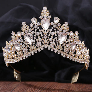 Women's Zinc Alloy Plant Pattern Tiaras Bridal Classic Crown