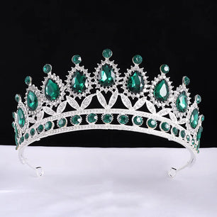 Women's Zinc Alloy Water Drop Pattern Tiaras Bridal Classic Crown