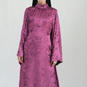 Women's Arabian Polyester Full Sleeve Sequin Pattern Casual Dress