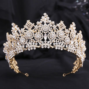 Women's Zinc Alloy Plant Pattern Tiaras Bridal Classic Crown