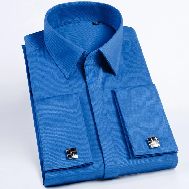 Men's Cotton Turn-Down Collar Full Sleeves Single Breasted Shirt