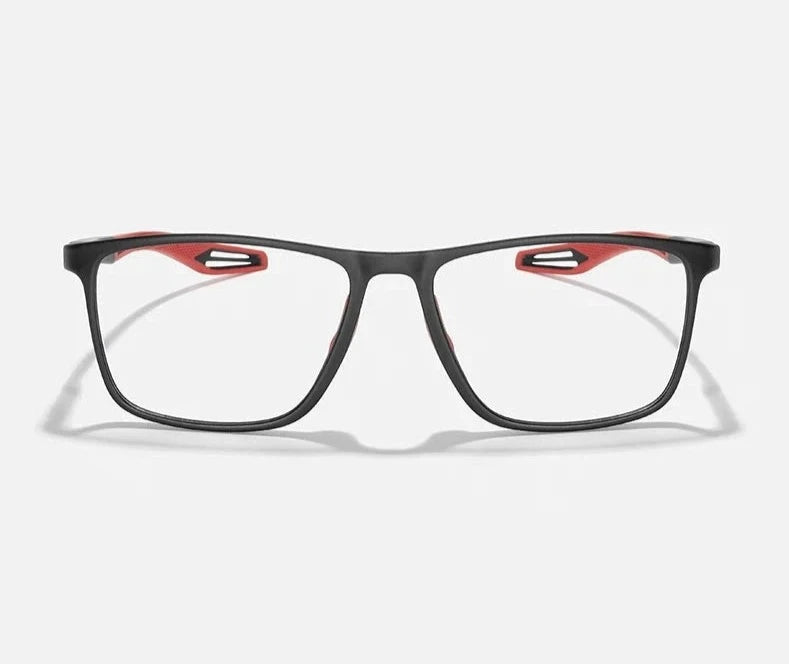 Men's Plastic Titanium Frame Full-Rim Rectangle Optical Glasses