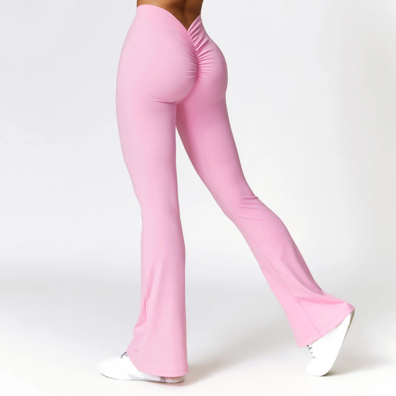 Women's Nylon High Waist Push Up Workout Sports Wear Trousers