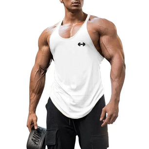 Men's O-Neck Sleeveless Quick Dry Compression Gym Wear Shirt