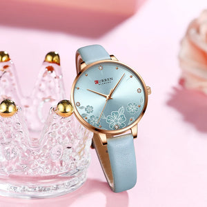 Women's Stainless Steel Round Shaped Waterproof Luxury Watch