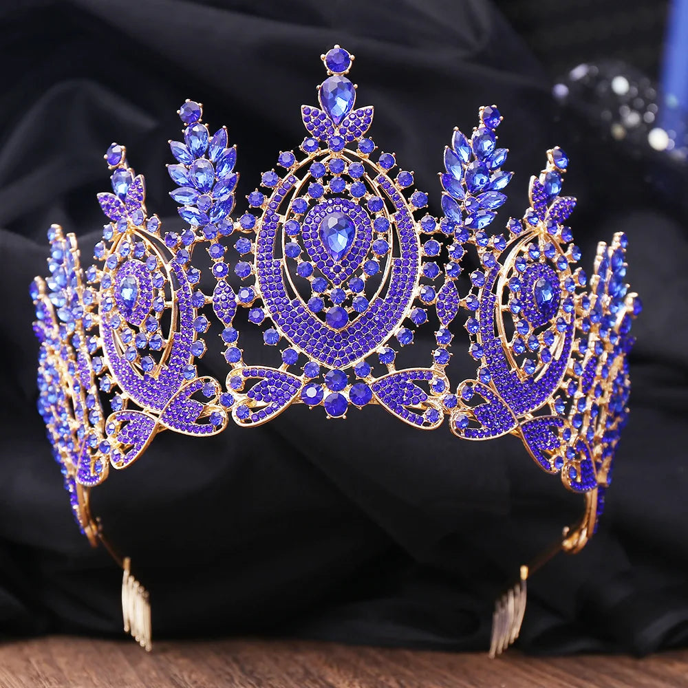 Women's Zinc Alloy Water Drop Pattern Tiaras Bridal Classic Crown