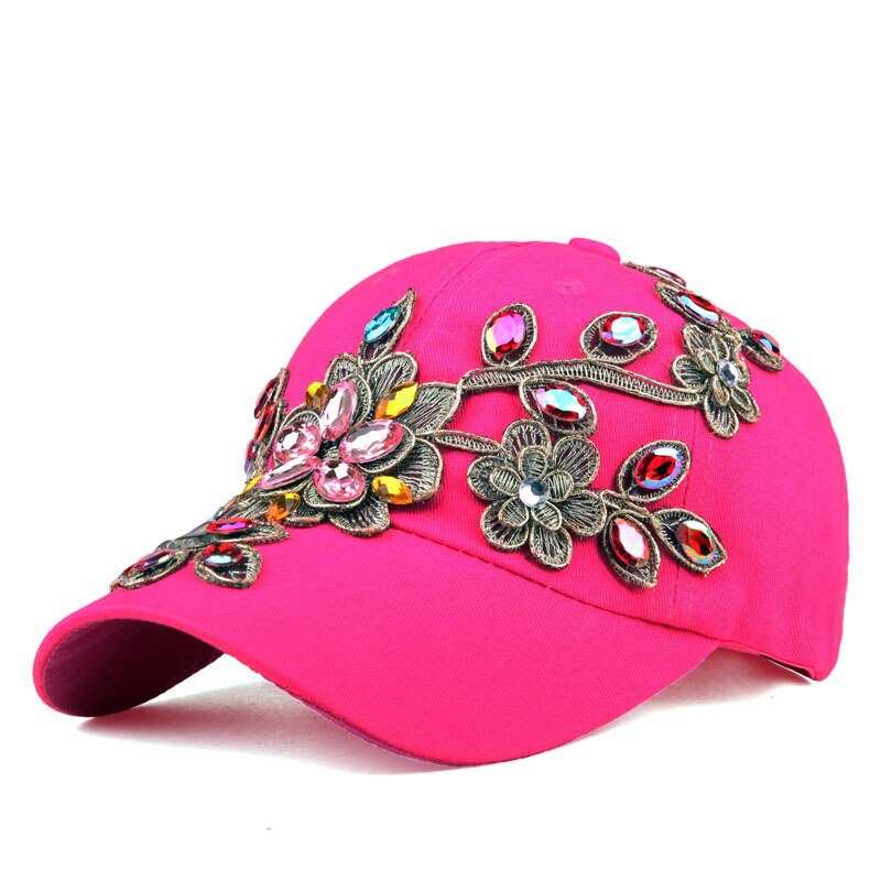 Women's Cotton Adjustable Strap Sun Protection Baseball Cap