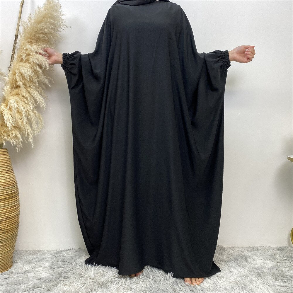 Women's Arabian Polyester Full Sleeve Solid Pattern Casual Abaya