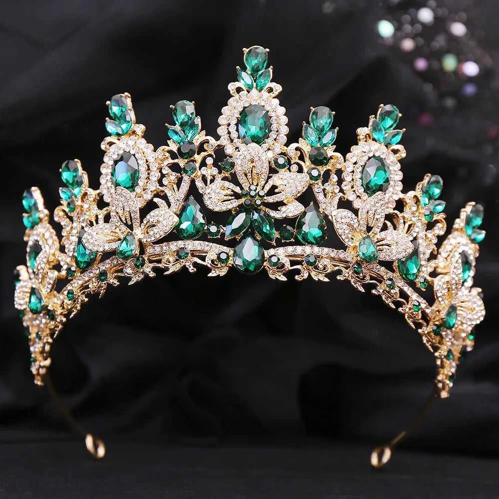 Women's Zinc Alloy Water Drop Pattern Tiaras Bridal Classic Crown