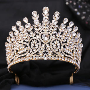 Women's Crystal Zinc Alloy Water Drop Pattern Wedding Crown