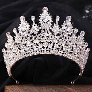 Women's Crystal Zinc Alloy Geometric Pattern Bridal Wedding Crown