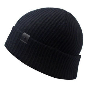 Men's Acrylic Skullies Beanies Knitted Pattern Casual Warm Cap