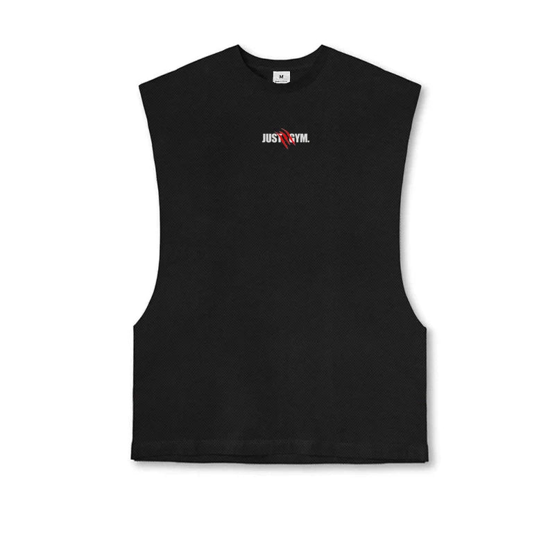 Men's Polyester Sleeveless Pullover Closure Sportswear T-Shirt