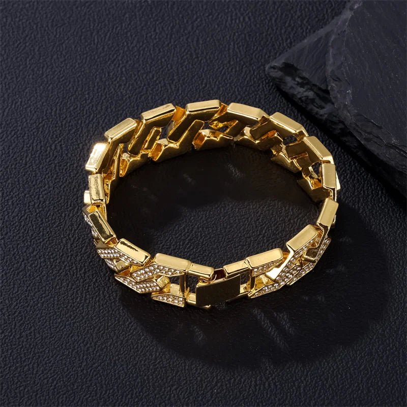 Men's Zinc Alloy Toggle Clasp Link Chain Geometric Bracelet