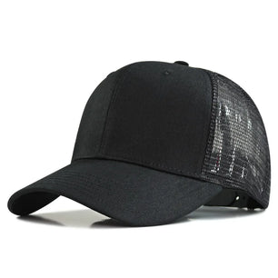 Men's Cotton Adjustable Breathable Patchwork Pattern Baseball Caps