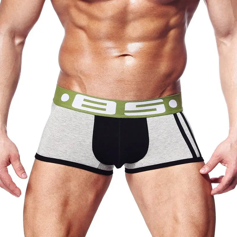 Men's 1 Pc Cotton Letter Pattern Quick-Dry Underwear Boxer Shorts