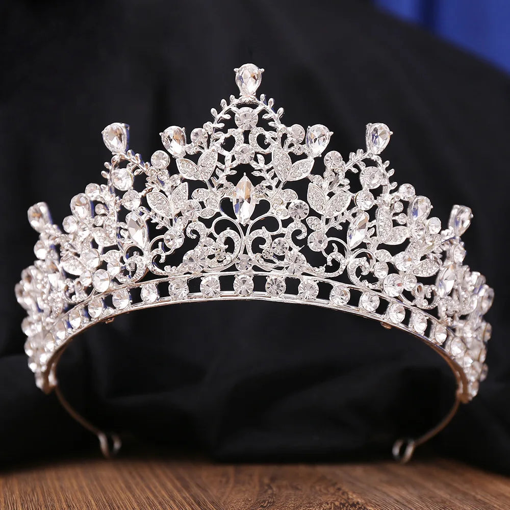 Women's Zinc Alloy Plant Pattern Tiaras Bridal Classic Crown