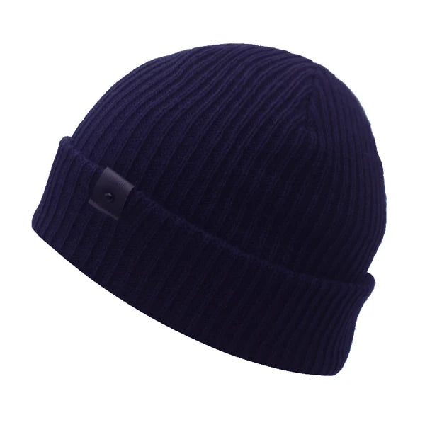 Men's Acrylic Skullies Beanies Knitted Pattern Casual Warm Cap