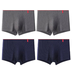 Men's Spandex Quick-Dry Striped Pattern Underpants Boxer Shorts