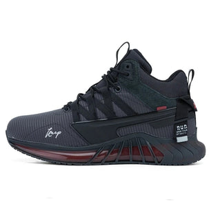 Men's Synthetic Round Toe Lace-Up Closure Waterproof Sport Sneakers