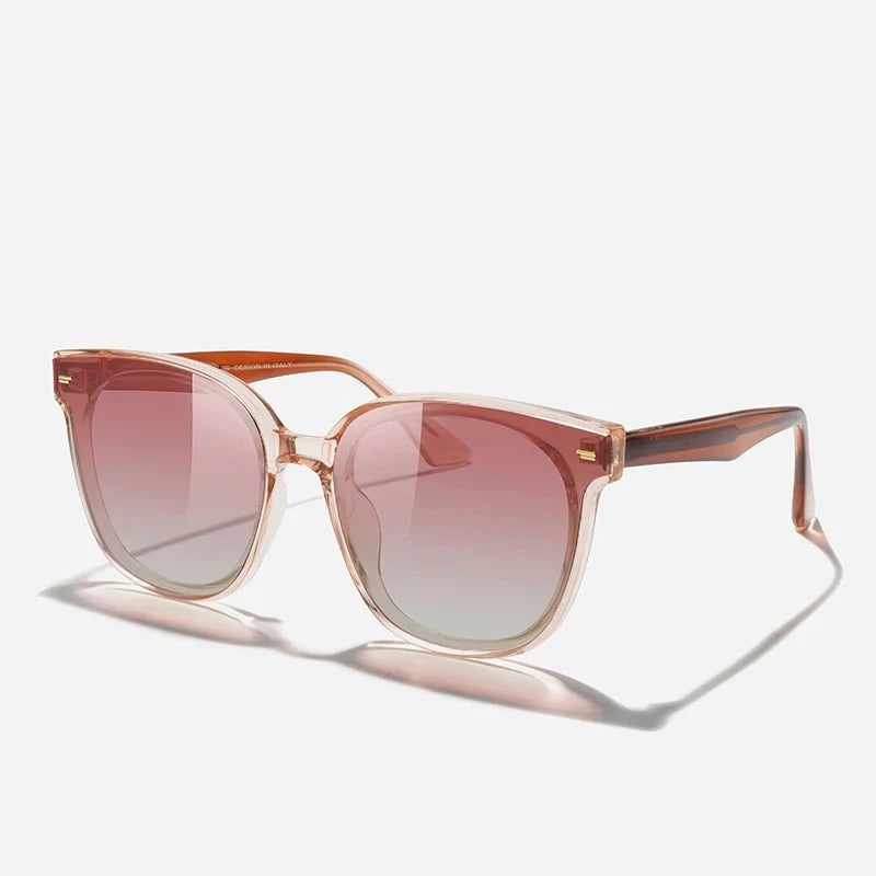 Women's Polycarbonate Frame Polaroid Lens Trendy Sunglasses