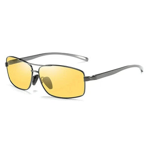 Men's Alloy Frame TAC Lens Rectangle Shaped Polarized Sunglasses