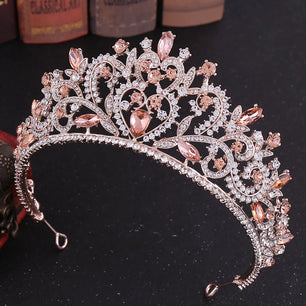 Women's Zinc Alloy Water Drop Pattern Tiaras Bridal Classic Crown