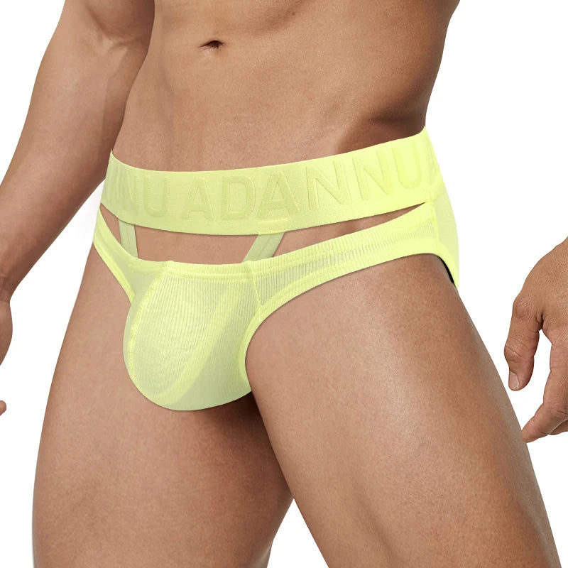 Men's Cotton Elastic Waist Closure Quick-Dry Underpants Brief